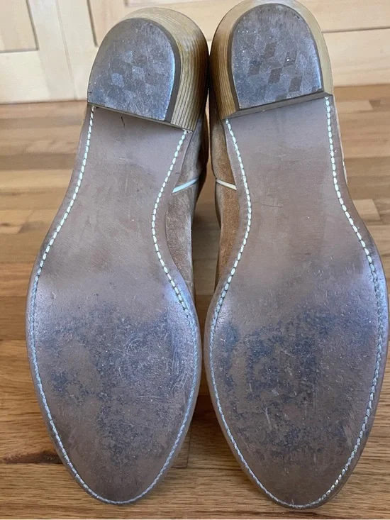 Vintage 70's Women's 11 Wolverine Boho Flower Design Suede Leather Cowboy Boots - Picture 11 of 16